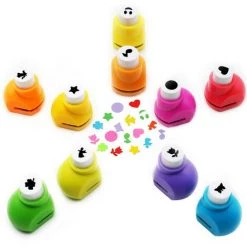 BDD 10 Pièces Mini Papier Perforateur Forme Poinçon 3/8" Poinçon Artisanal Pour Fournitures De Scrapbooking