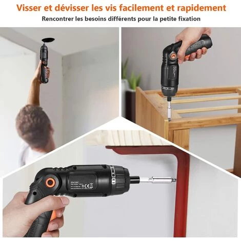 GIZCAM Perceuse-visseuse Sans Fil. 2000mAh 3.6V Avec 31accessoires 3 GIZCAM Perceuse-visseuse Sans Fil. 2000mAh 3.6V Avec 31accessoires