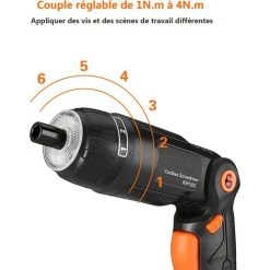 GIZCAM Perceuse-visseuse Sans Fil. 2000mAh 3.6V Avec 31accessoires 10 GIZCAM Perceuse-visseuse Sans Fil. 2000mAh 3.6V Avec 31accessoires -Perceuse Soldes 2022 67697288 4