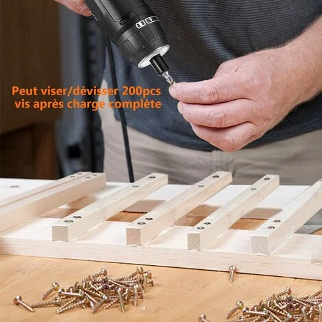 GIZCAM Perceuse-visseuse Sans Fil. 2000mAh 3.6V Avec 31accessoires 7 GIZCAM Perceuse-visseuse Sans Fil. 2000mAh 3.6V Avec 31accessoires – Image 5