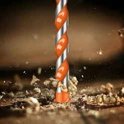 LIFCAUSAL 5 Pièces Ensemble De Forets En Métal Trou De Poinçonnage Multifonctionnel Forets à Tige Triangulaire Pour Carrelage/béton/brique/verre/plastique/bois (Rouge-orange) -Perceuse Soldes 2022 68072342 4