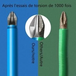 GRID COOL Lot De 7 Embouts De Tournevis Magnétiques, Tête Cruciforme De Tournevis électrique Antidérapantes En Acier Allié Industriel S2/ 6.35mm/ PH2 25~150mm -Perceuse Soldes 2022 68075382 5