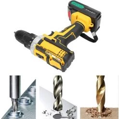 NINGX Ensemble De Perceuse électrique Sans Fil - 2000 Tr/min Perceuse électrique Perceuse à Main Visseuse électrique Ensemble De Perceuse électrique Pour Le Perçage Du Bois Métal Plastique Mur(#2) -Perceuse Soldes 2022 68318056 3