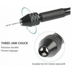 Cisea MIni Perceuse à Main Twist Drill Bits +25 Micro Forets Hélicoïdaux Sans Fil En Aluminium Pin Vise Outils Rotatifs Forets Hélicoïdaux Adjustable Pyrogravure Maison Plastique Trou Cuivre 10 Cisea MIni Perceuse à Main Twist Drill Bits +25 Micro Forets Hélicoïdaux Sans Fil En Aluminium Pin Vise Outils Rotatifs Forets Hélicoïdaux Adjustable Pyrogravure Maison Plastique Trou Cuivre -Perceuse Soldes 2022 68585817 4