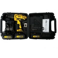 VITO PRO-POWER Perceuse Visseuse 18V VITOPOWER + 3 BATTERIES LITHIUM 2.0 Ah Mallette 18 Accessoires 10 VITO PRO-POWER Perceuse Visseuse 18V VITOPOWER + 3 BATTERIES LITHIUM 2.0 Ah Mallette 18 Accessoires -Perceuse Soldes 2022 9351075 4