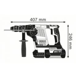 Perforateur Burineur BOSCH GBH 36 VF - 2 Batteries 6.0 Ah, Chargeur, En Coffret - 0691190700B 7 Perforateur Burineur BOSCH GBH 36 VF - 2 Batteries 6.0 Ah, Chargeur, En Coffret - 0691190700B -Perceuse Soldes 2022 9412728 3