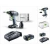 Festool T 18+3 Li-Basic Perceuse-visseuse Sans Fil + Coffret De Transport Systainer + 1x Batterie BP 18 Li 3,1 Ah + Chargeur Rapide TCL 6