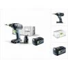 Festool T 18+3 Li-Basic Perceuse-visseuse Sans Fil (574763) + Coffret De Transport Systainer + 1x Batterie BP 18 V 5,2 Ah Li-Ion (200181) - Sans Chargeur