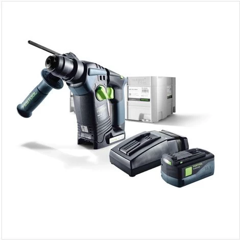 Festool BHC 18 Li Plus Perforateur Sans Fil SDS-Plus Avec Boîtier Systainer + 1x Batterie BP 5,2 Ah + Chargeur TCL 6 4 Festool BHC 18 Li Plus Perforateur Sans Fil SDS-Plus Avec Boîtier Systainer + 1x Batterie BP 5,2 Ah + Chargeur TCL 6 – Image 2