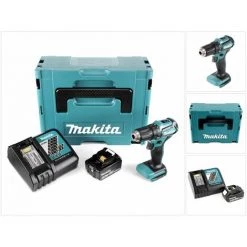 Makita DDF 483 RT1J 18 V Perceuse Visseuse Sans Fil Avec Boîtier Makpac + 1x Batterie BL 1850 5,0 Ah + Chargeur DC18RC