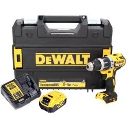 DeWalt DCD 796 P1 18 V Perceuse Visseuse à Percussion Sans Fil Brushless 70 Nm Avec Boîtier TSTAK + 1x Batterie DCB 184 5,0 Ah + Chargeur DCB 105 -Perceuse Soldes 2022 9481277 2