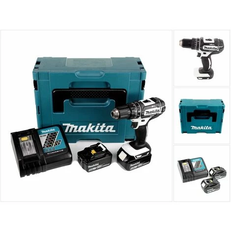 Makita DHP 482 ZW RTJ - 18 V Li-Ion Perceuse Visseuse à Percussion Sans Fil Avec Boîtier Makpac + 2x BL1850 5,0Ah Batteries + DC 18 RC Chargeur Rapide 3 Makita DHP 482 ZW RTJ - 18 V Li-Ion Perceuse Visseuse à Percussion Sans Fil Avec Boîtier Makpac + 2x BL1850 5,0Ah Batteries + DC 18 RC Chargeur Rapide