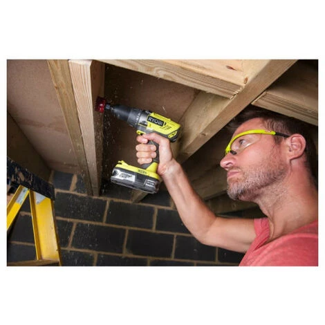 Perceuse Visseuse 2 Vitesses RYOBI 18V OnePlus - 2 Batteries LithiumPlus 18V 2.0Ah - Chargeur Rapide - R18DD3-220T 4 Perceuse Visseuse 2 Vitesses RYOBI 18V OnePlus - 2 Batteries LithiumPlus 18V 2.0Ah - Chargeur Rapide - R18DD3-220T – Image 2